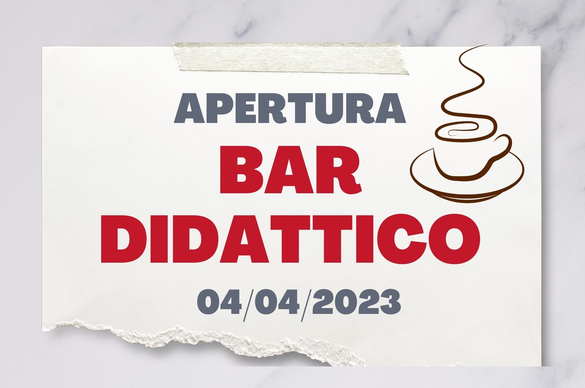 apertura bar didattico/ristorante didattico