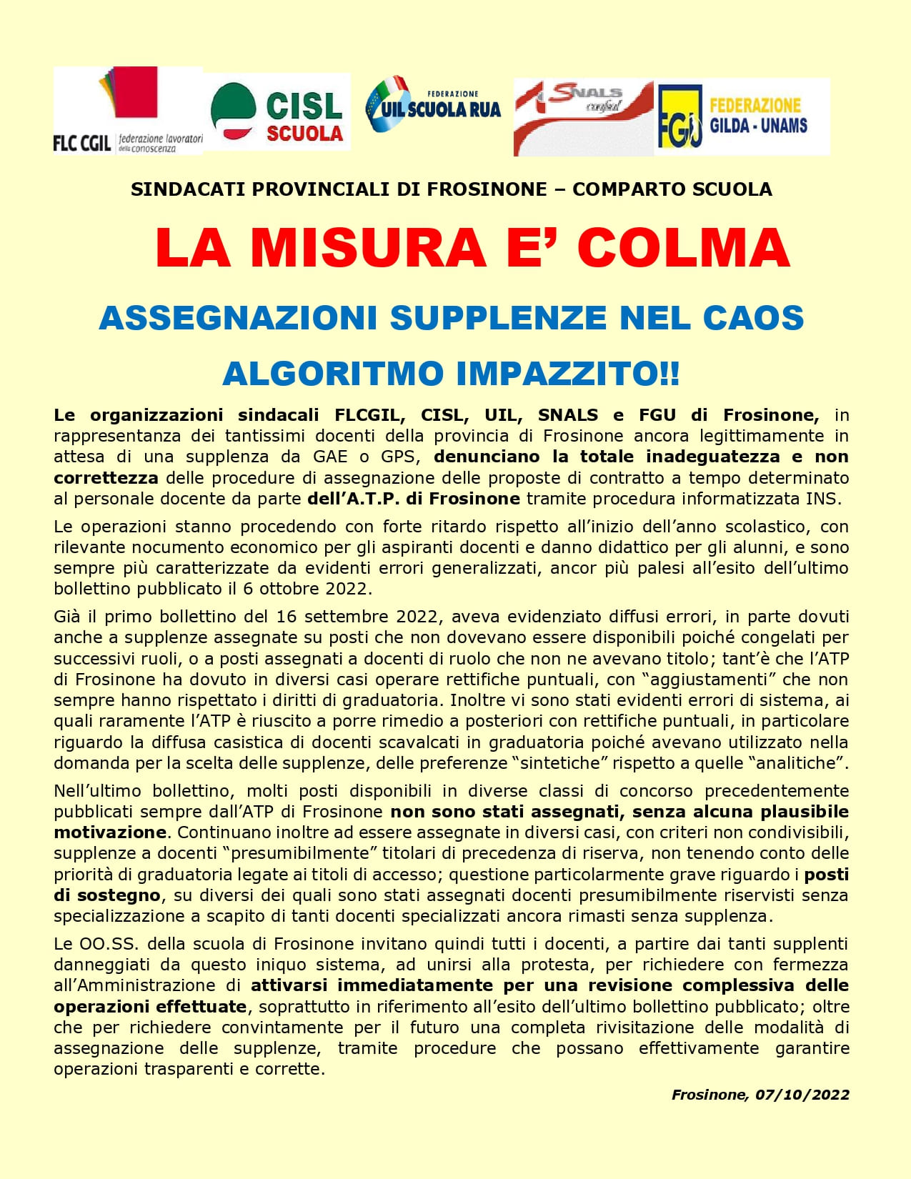 11 10 comunicato stampa unitario 8 10 la misura colma page 0001